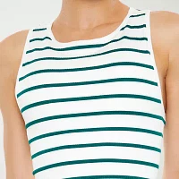 Forever 21 Womens Juniors Crew Neck Sleeveless Active Tank Top