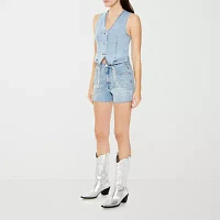 Forever 21 Womens High Rise Denim Short-Juniors