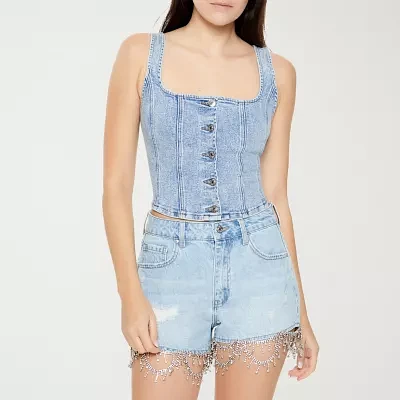 Forever 21 Womens Sleeveless Crop Top Juniors