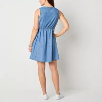 St. John's Bay Womens Sleeveless Shift Dress