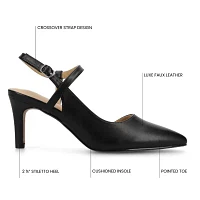 Journee Collection Womens Scipio Pointed Toe Stiletto Heel Pumps