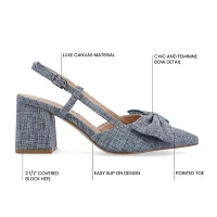 Journee Collection Womens Tailynn Pointed Toe Block Heel Pumps