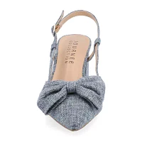 Journee Collection Womens Tailynn Pointed Toe Block Heel Pumps