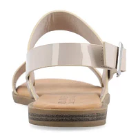Journee Collection Womens Lavine Slingback Strap Flat Sandals