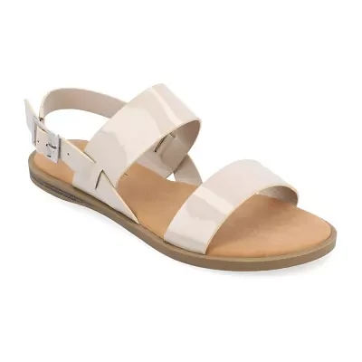 Journee Collection Womens Lavine Slingback Strap Flat Sandals