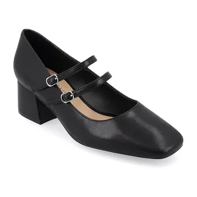 Journee Collection Womens Nally Block Heel Pumps