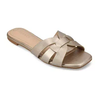 Journee Collection Womens Arrina Flat Sandals