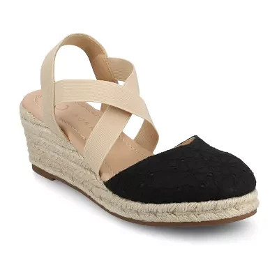 Journee Collection Womens Ashlee Wedge Sandals