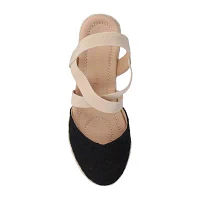 Journee Collection Womens Ashlee Wedge Sandals