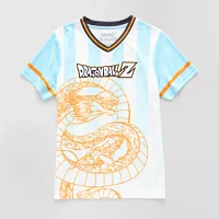Little & Big Boys V Neck Short Sleeve Dragon Ball Z Jersey