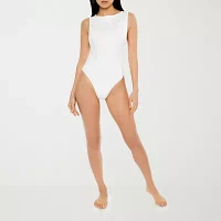 Forever 21 Womens Boat Neck Sleeveless Bodysuit Juniors