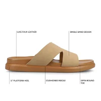 Journee Collection Womens Misey Flat Sandals