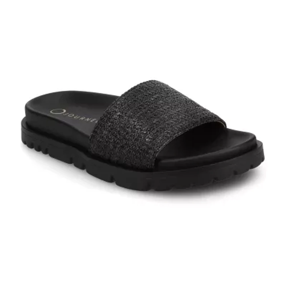 Journee Collection Womens Starr Flat Sandals