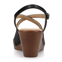 Journee Collection Womens Kedzieii Wedge Sandals
