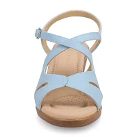 Journee Collection Womens Kedzieii Wedge Sandals