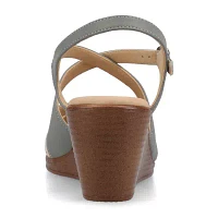 Journee Collection Womens Kedzieii Wedge Sandals