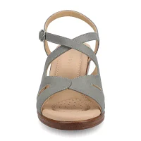 Journee Collection Womens Kedzieii Wedge Sandals