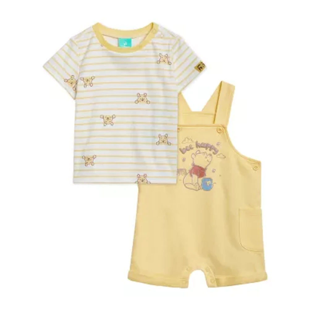 Disney Baby Boys 2-pc. Winnie The Pooh Shortall Set