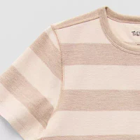 Thereabouts Little & Big Boys Adaptive Crew Neck Short Sleeve Bodysuit