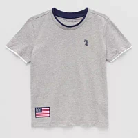 U.S. Polo Assn. Little & Big Boys Embroidered Crew Neck Short Sleeve T-Shirt