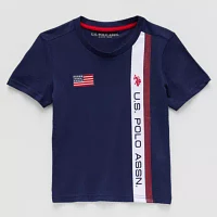 U.S. Polo Assn. Little & Big Boys Embroidered Crew Neck Short Sleeve Graphic T-Shirt