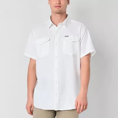 Columbia Utilizer Mens Regular Fit Short Sleeve Button-Down Shirt