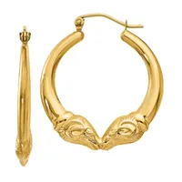 14K Gold 20mm Hoop Earrings