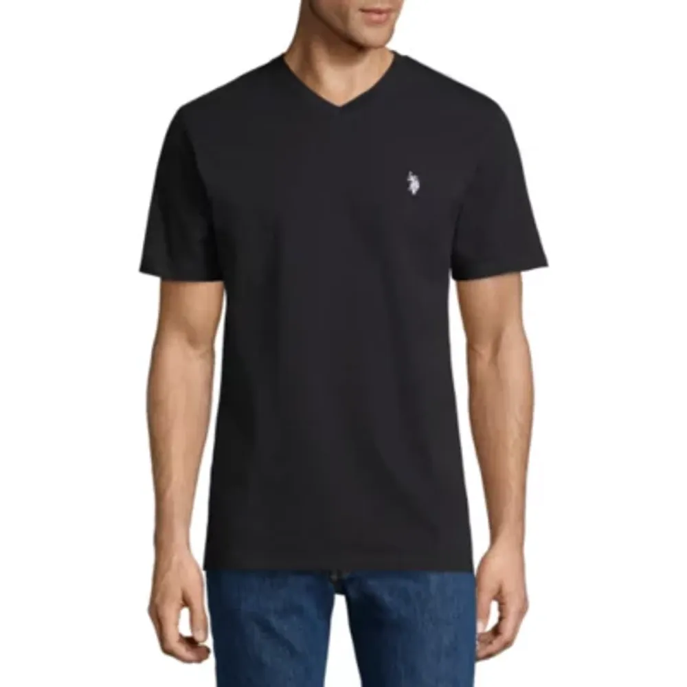 U.S. Polo Assn. Stretch Mens V Neck Short Sleeve T-Shirt