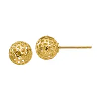 14K Gold 8mm Ball Stud Earrings