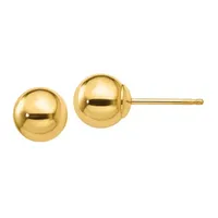 14K Gold 6mm Ball Stud Earrings