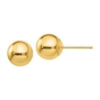 14K Gold 7mm Ball Stud Earrings