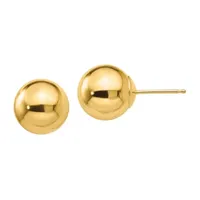 14K Gold 9mm Ball Stud Earrings