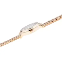 Disney Mickey Mouse Womens Gold Tone Stainless Steel Bracelet Watch Wds000686