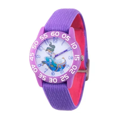 Disney Aladdin Princess Jasmine Girls Purple Strap Watch Wds000655