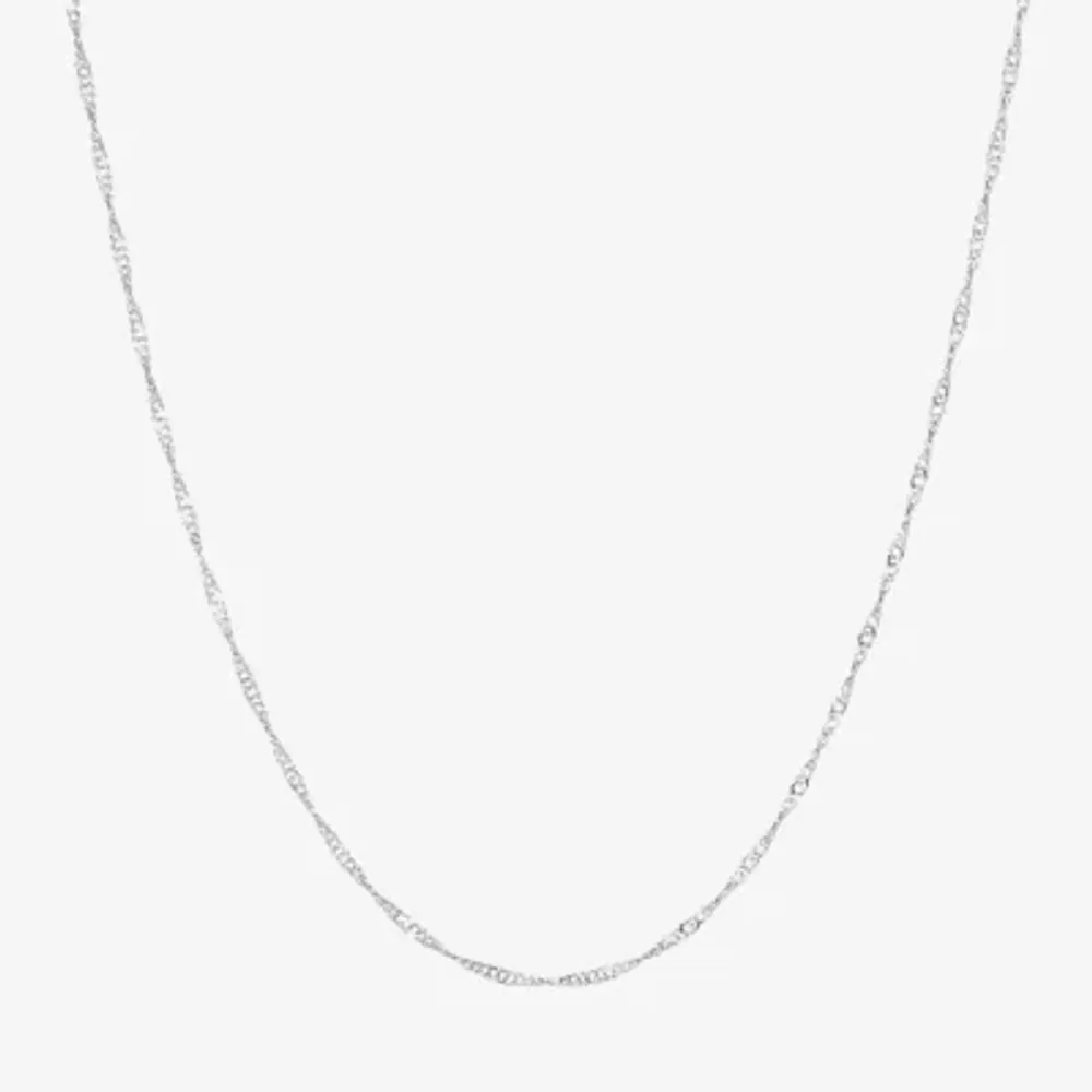 Silver Reflections Pure Over Brass 18-24" Chain Necklace