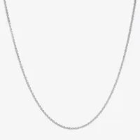 Silver Reflections Pure Silver Over Brass 18 Inch Rolo Chain Necklace