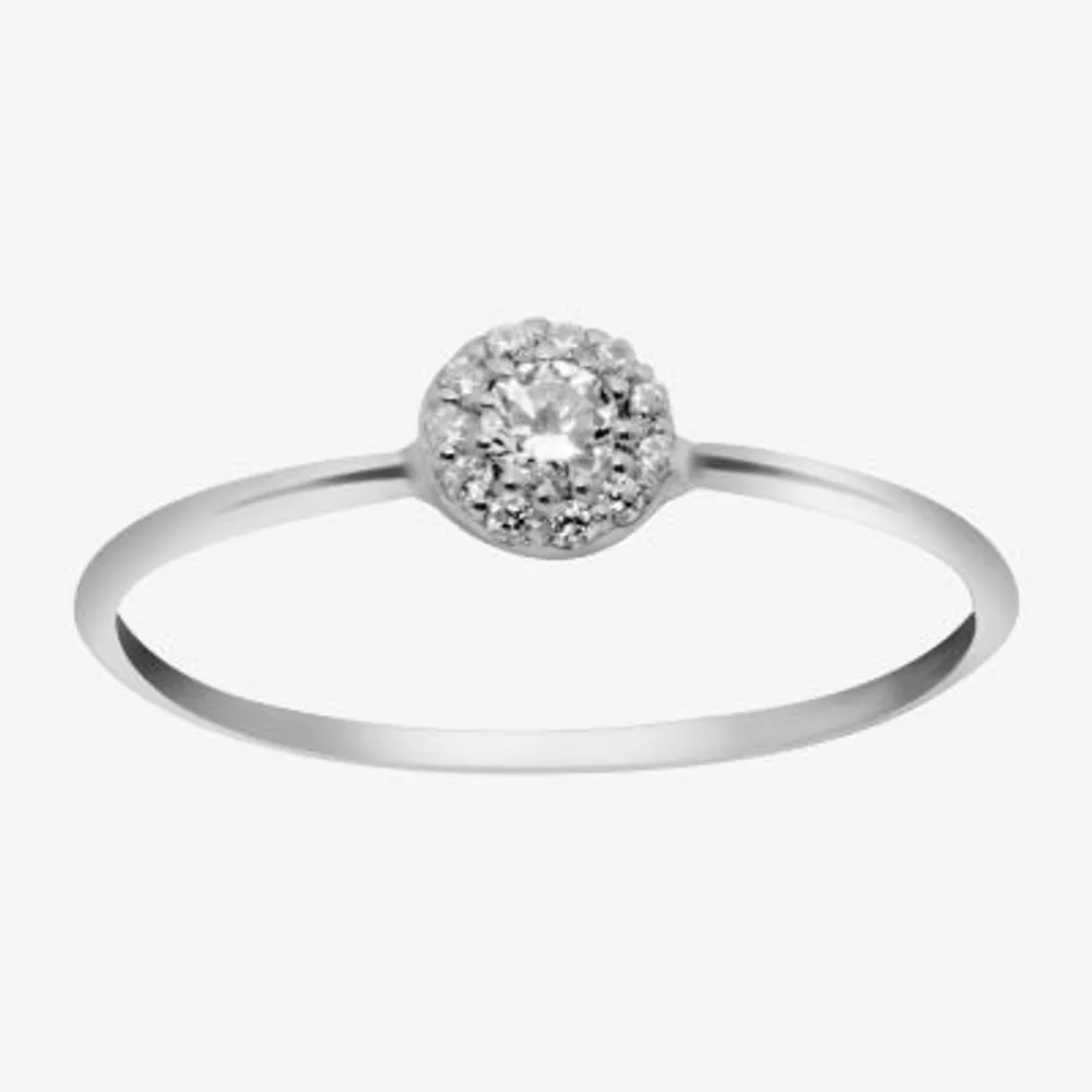 Itsy Bitsy Cubic Zirconia Sterling Silver Band