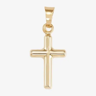 Unisex Adult 14K Gold Cross Pendant