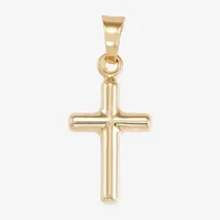 Religious Jewelry Unisex Adult 14K Gold Cross Pendant