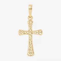 Unisex Adult 14K Gold Cross Pendant