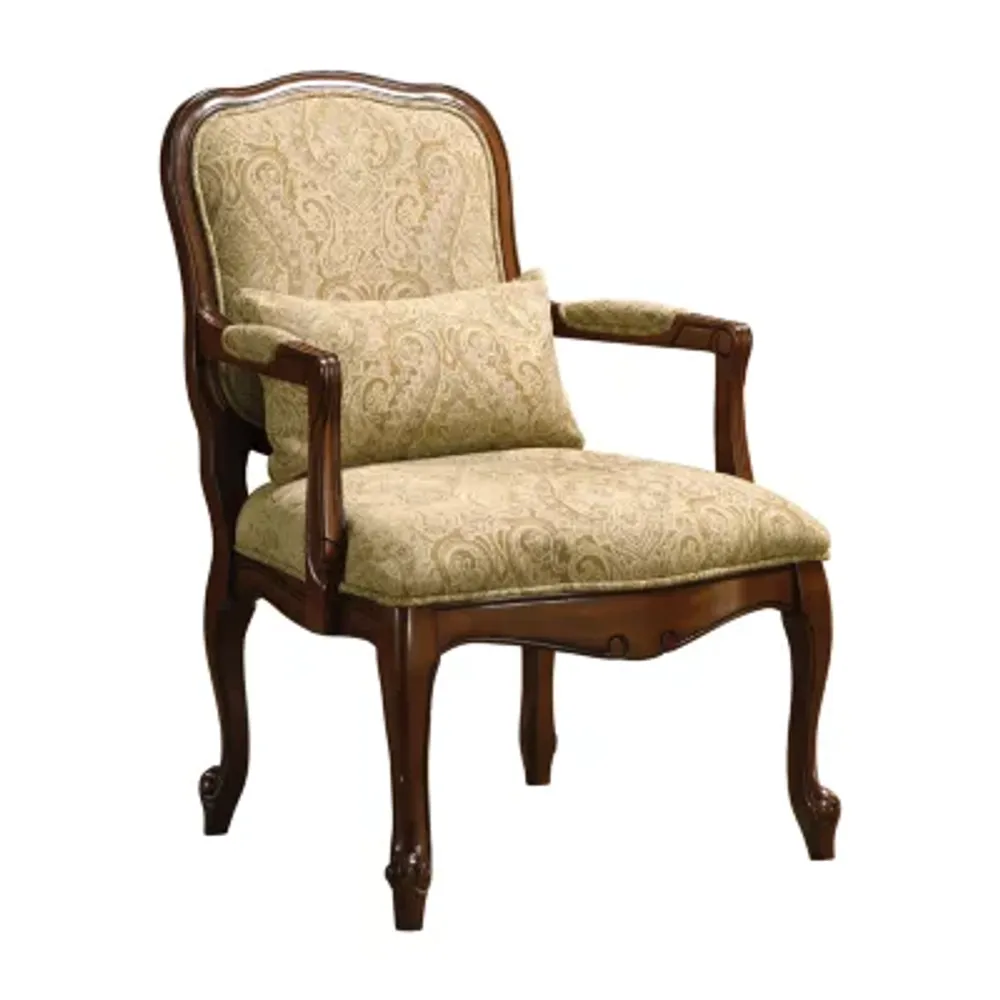 Phaeton Wooden Upholstered Armchair