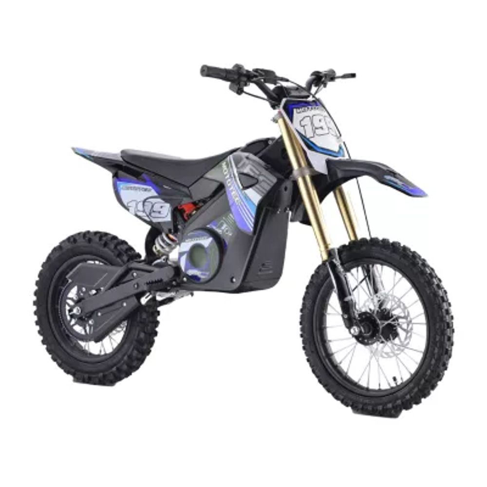 Mototec 48v Pro Electric Dirt Bike 1500w Lithium Blue Ride-On Car