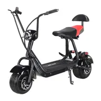 Mototec Mini Fat Tire 48v 500w Electric Scooter Black Ride-On Car