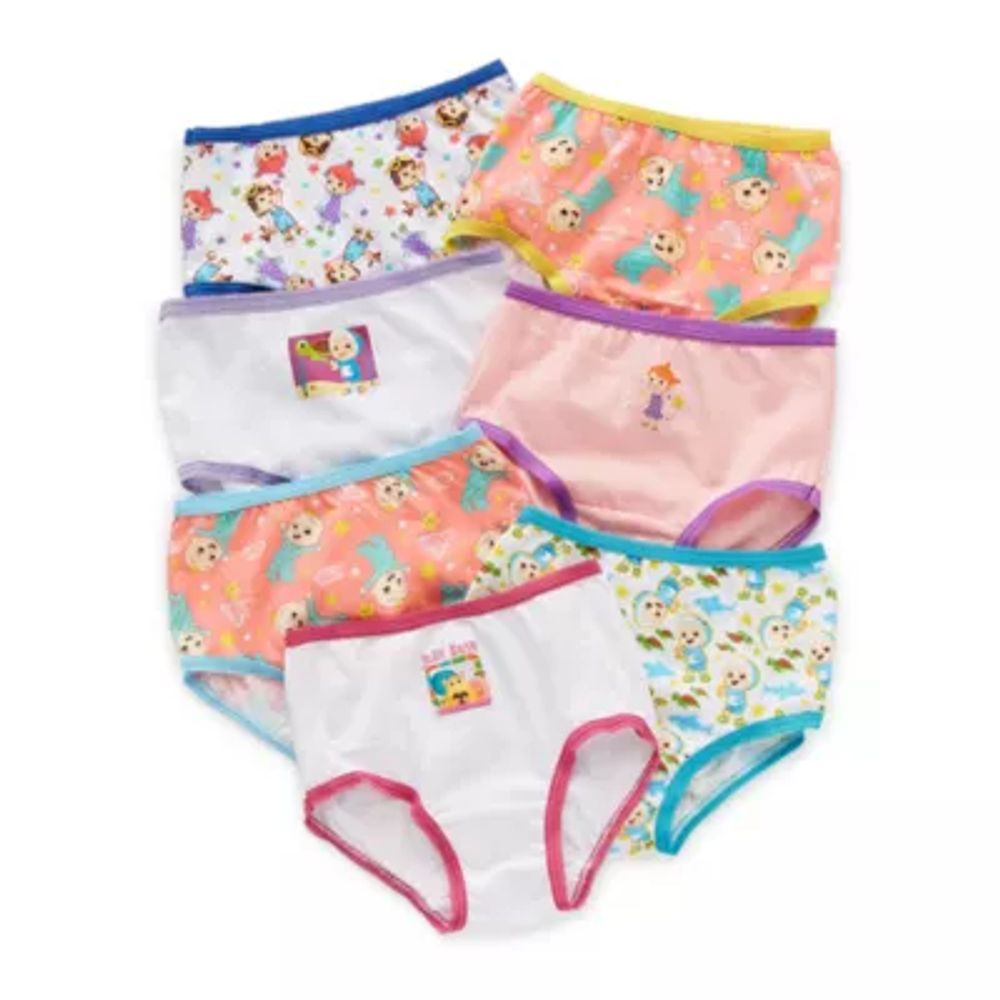 Cocomelon Toddler Girls 7 Pack Brief Panty