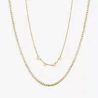 Sparkle Allure Mama 2-pc. 14K Gold Over Brass 18 Inch Cable Necklace Set