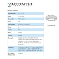 7-Stone (G / Vs2) 3 CT. T.W. Lab Grown White Diamond 14K Gold Anniversary Wedding Band