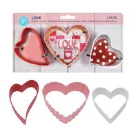 R&M International Llc Love 3-pc. Cookie Cutters