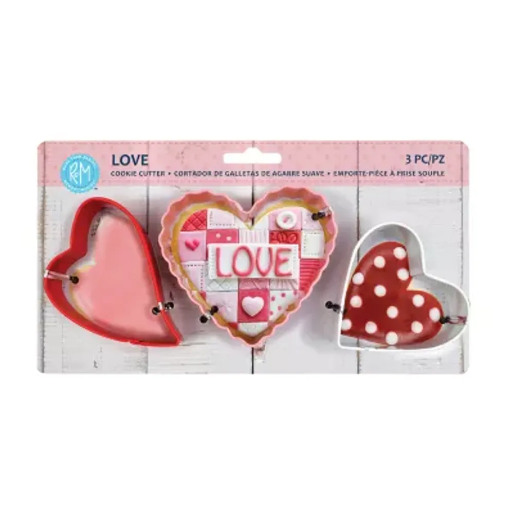 R&M International Llc Love 3-pc. Cookie Cutters