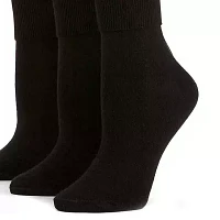 Mixit Mary Jane 3 Pair Turncuff Socks Womens