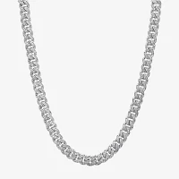 Sterling Silver 22 Inch Solid Link Chain Necklace